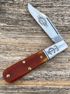 GEC TIDIOUTE ** 141122 GOLDEN ROD SAWCUT BONE TC BARLOW 1095 CARBON STEEL KNIVE 