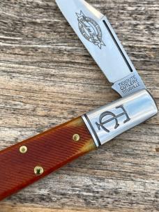 GEC TIDIOUTE ** 141122 GOLDEN ROD SAWCUT BONE TC BARLOW 1095 CARBON STEEL KNIVE 