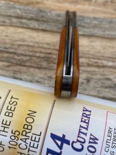 GEC TIDIOUTE ** 141122 GOLDEN ROD SAWCUT BONE TC BARLOW 1095 CARBON STEEL KNIVE 