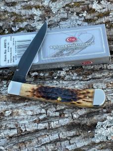 CASE XX ** 2016 ANTIQUE JIGGED BONE PVD COATED BLADE TRAPPERLOCK