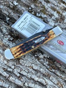 CASE XX ** 2016 ANTIQUE JIGGED BONE PVD COATED BLADE TRAPPERLOCK