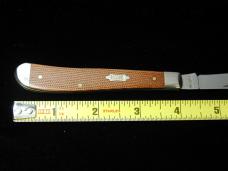 Case xx Smooth Natural Canvas Micarta Slimline Trapper Knife 23691 USA Made in 2022 101048 SS NMIB