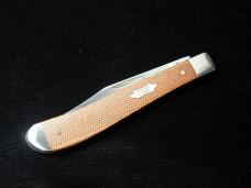 Case xx Smooth Natural Canvas Micarta Slimline Trapper Knife 23691 USA Made in 2022 101048 SS NMIB