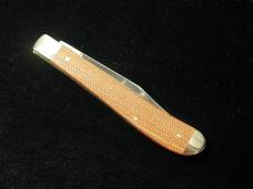 Case xx Smooth Natural Canvas Micarta Slimline Trapper Knife 23691 USA Made in 2022 101048 SS NMIB