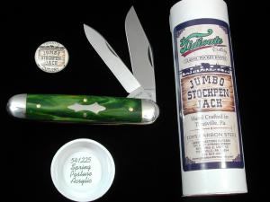 Great Eastern Cutlery GEC Spring Pasture Acrylic Jumbo Stockpen Jack Knife NIT 541225 Made In USA