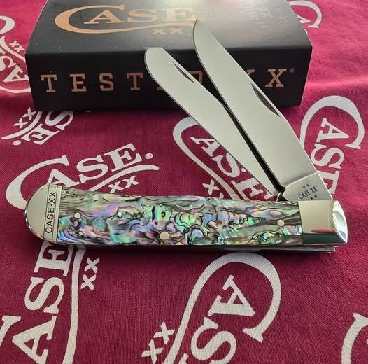 2025 Case Trapper 8254 SS. Beautiful Abalone handles. Never used or carried