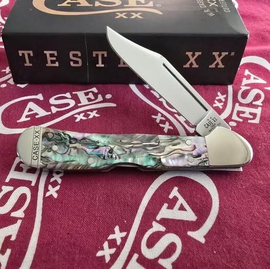 2025 Case Mini Copperlock 81749L SS. Beautiful Abalone handles. Never used or carried.