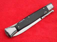 New 9" Italian style automatic switchblade Swinguard imi-horn handles Bayonet blade II
