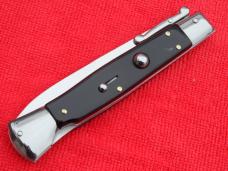 New 9" Italian style automatic switchblade Swinguard imi-horn handles Bayonet blade III