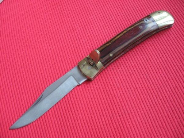 Vintage Folding Hunter Leverlock Switchblade Knife - New Old Stock!