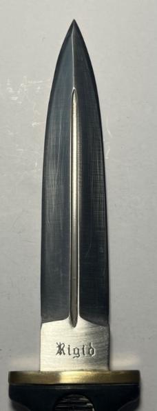 Rigid boot knife dagger
