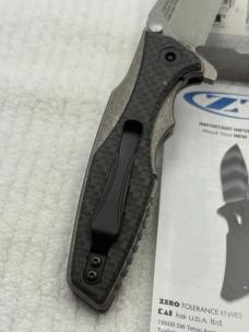 Zero Tolerance ZT 0393GLCF Rick Hinderer Design Folder New In Box