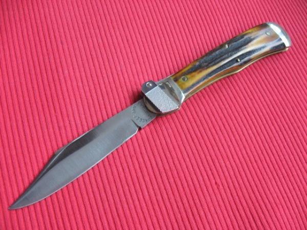 Vintage JAEGER BROS. Stag AERIAL Switchblade Knife
