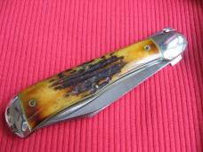Vintage JAEGER BROS. Stag AERIAL Switchblade Knife