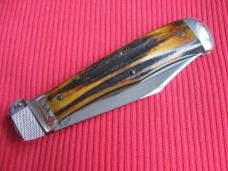 Vintage JAEGER BROS. Stag AERIAL Switchblade Knife