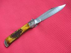 Vintage JAEGER BROS. Stag AERIAL Switchblade Knife