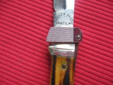 Vintage JAEGER BROS. Stag AERIAL Switchblade Knife