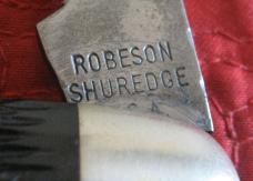 ROBESON 1 blade "Toothpick" w/ jigged black scales. WW2 vintage. #612407