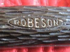 ROBESON 1 blade "Toothpick" w/ jigged black scales. WW2 vintage. #612407