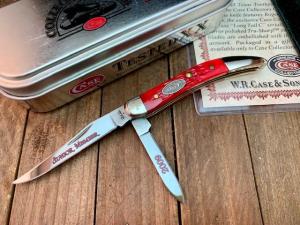 Case Collector’s Club 2 Blade Tiny Toothpick Rogers Jigged Red Bone 2009