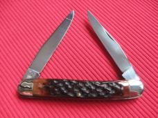 Vintage Italian Pick bone Knife GESCO Two Blade "Premier K5 ITALY" Pick Bone - New Old Stock!