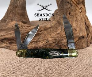 Chimney Rock Cutlery 3 Blade Whittler Folding Center Swell Pocket Knife (102)