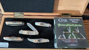 Case XX Green Scroll Stag Set w Puzzle - 2024 Edition 