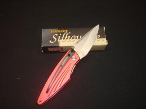SCHRADE LINERLOCK KNIFE SILHOUETTE SQ423 RED NEW IN BOX