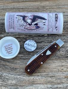 GEC TIDIOUTE ** 152125-STL AUTUMN ANTIQUE JIGGED BONE BOYS BADGE