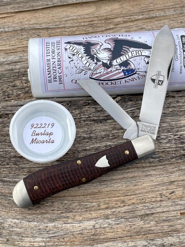 GEC TIDIOUTE ** SFO 922219 BURLAP MICARTA EUREKA JACK GEC TIDIOUTE ** SFO 922219 BURLAP MICARTA EUREKA JACK