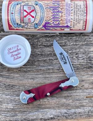 Great Eastern Cutlery #74 Mustang Black Plum Jigged Bone GEC 745120