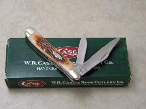 Case XX USA 2006 Autumn Barnboard Bone 6220 Peanut Knife NIB