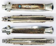 Latama Custom 28cm Picklock Italian Stiletto, Walt's, Stag Horn Scales, NEW IN BOX c.2022