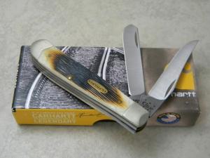 Case XX USA 2013 Bone 6207 Carhartt Mini Trapper Knife NIB
