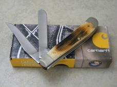 Case XX USA 2013 Bone 6207 Carhartt Mini Trapper Knife NIB