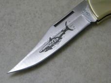 Case XX USA 3 Dot Wood 58L MAKO Lockback Knife w/Leather Pouch NIB