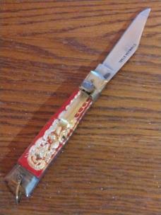 Vintage '70s Era Red Mexican Bullfighter Tourist Switchblade Nice!