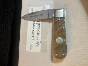 RAM SHEEP HORN HANDLE SOLINGEN LOCKBACK