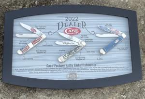 CASE XX ** 2022 DEALER SET - 3 KNIFE SET - TRAPPER - HAS COA