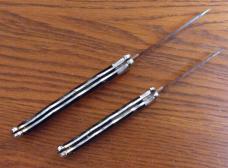 Pair (2) Vintage Yasuo Imai Seki Japan 3" & 4" Super Fly Folding Pocket Knives
