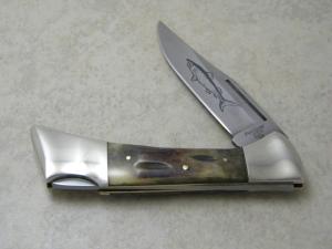 Frost Cutlery Surgical Steel Stag Lockback Knife