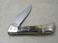 Frost Cutlery Surgical Steel Stag Lockback Knife