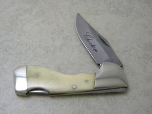 Frost Cutlery Surgical Steel Smooth Bone Choctaw Lockback Knife