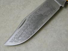 Schrade+ USA 275 Stagalon 75th Anniv 1904-1979 Presentation Folding Hunter Knife