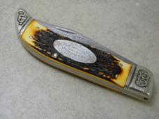 Schrade+ USA 275 Stagalon 75th Anniv 1904-1979 Presentation Folding Hunter Knife