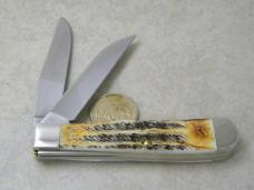 Case XX USA 2004 Bone Stag 6.5254W Trapper Knife