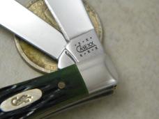 Case XX USA 10 Dot (2000) Green Bone 6225 1/2 SS Tiny Coke Bottle Knife