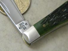 Case XX USA 10 Dot (2000) Green Bone 6225 1/2 SS Tiny Coke Bottle Knife