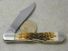 Case XX USA 1 Dot (2019) Amber Bone 61749L SS Mini Copperlock Knife 