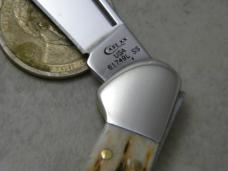 Case XX USA 1 Dot (2019) Amber Bone 61749L SS Mini Copperlock Knife 